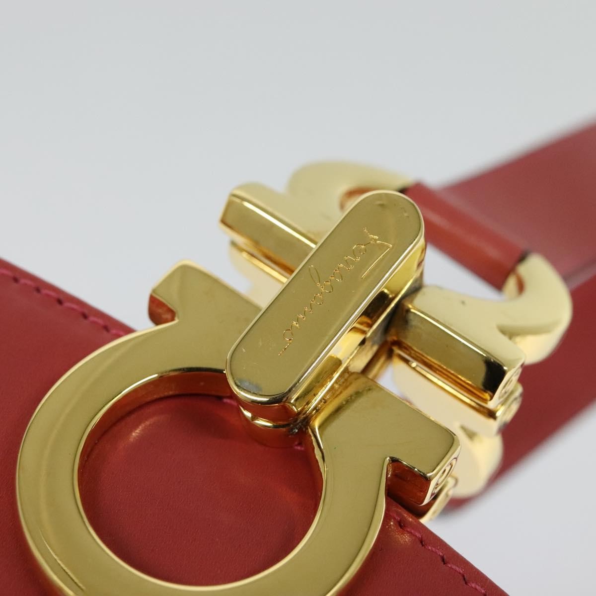 Salvatore Ferragamo Gancini Shoulder Bag Leather, PINK, LEATHER, Shoulder bag