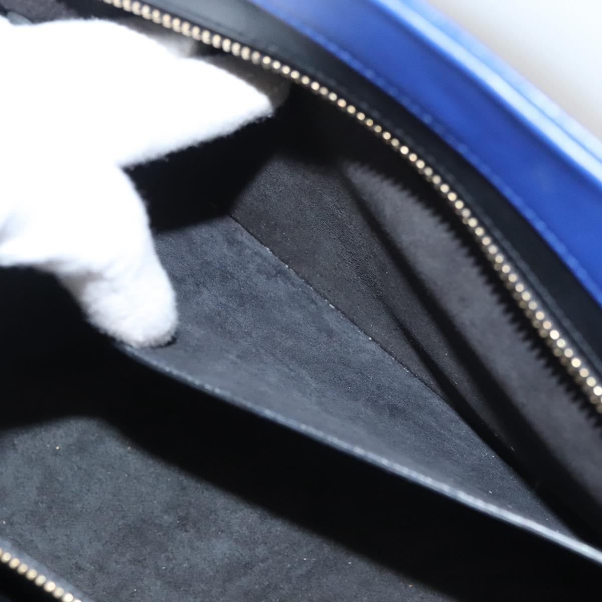 Saint Laurent Rive Gauche Cabas Leather, BLUE, LEATHER, Handbag