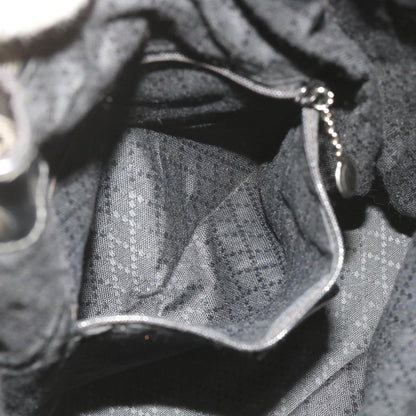 Gucci Vintage Bamboo Shoulder Bag Nylon, BLACK, NYLON, Shoulder bag