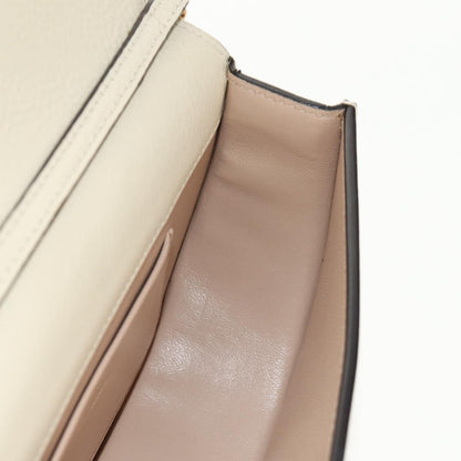 Chloe Nile Minaudière Leather, WHITE, LEATHER, Handbag