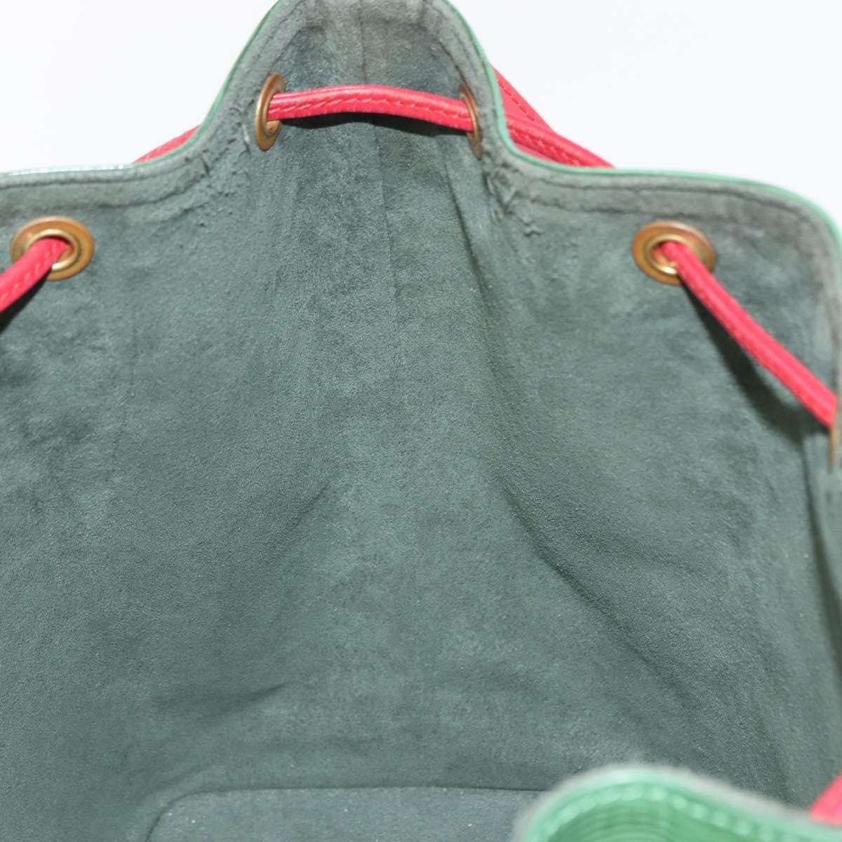 Louis Vuitton Bicolor Petit Noe Handbag Epi Leather, GREEN, LEATHER, Shoulder bag