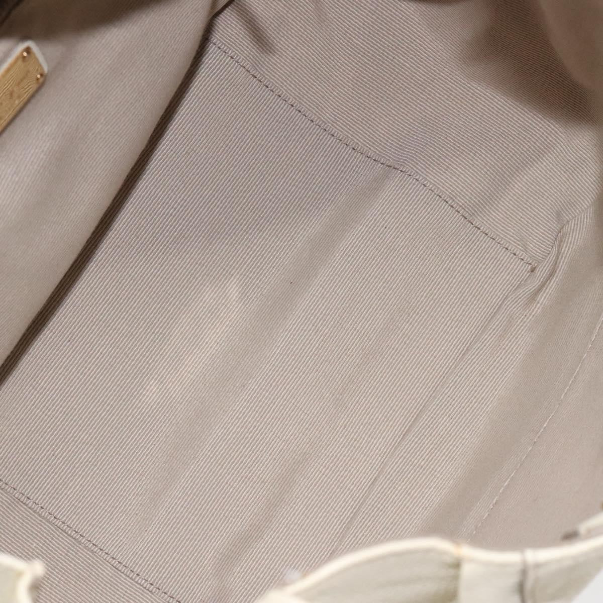 Salvatore Ferragamo Gancini Hobo Stitched Leather, WHITE, LEATHER, Handbag