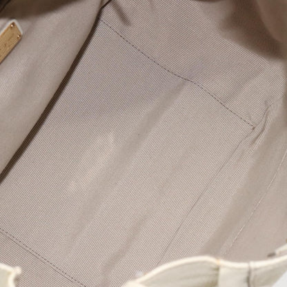 Salvatore Ferragamo Gancini Hobo Stitched Leather, WHITE, LEATHER, Handbag