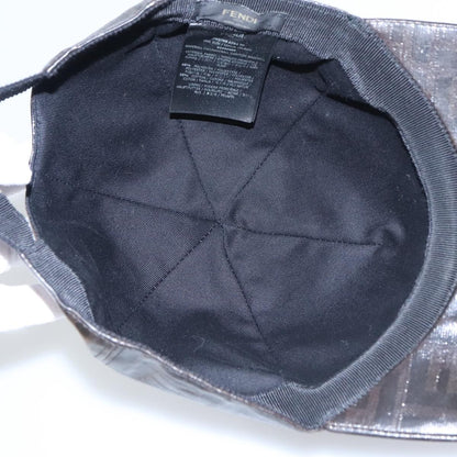 Fendi Logo Baseball Cap Zucca Canvas, BLACK, CANVAS, Head accessory