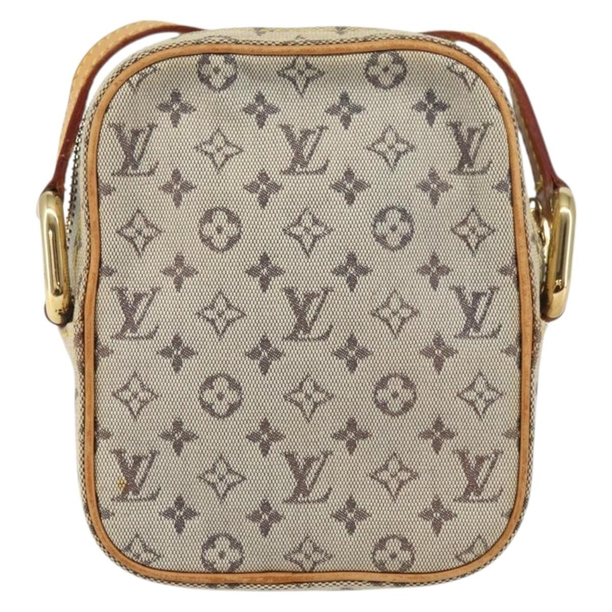 Louis Vuitton Juliette Crossbody Bag Mini Lin, BLUE, CANVAS, Shoulder bag