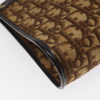 Christian Dior Vintage Trotter Shoulder Bag Canvas, BROWN, CANVAS, Shoulder bag