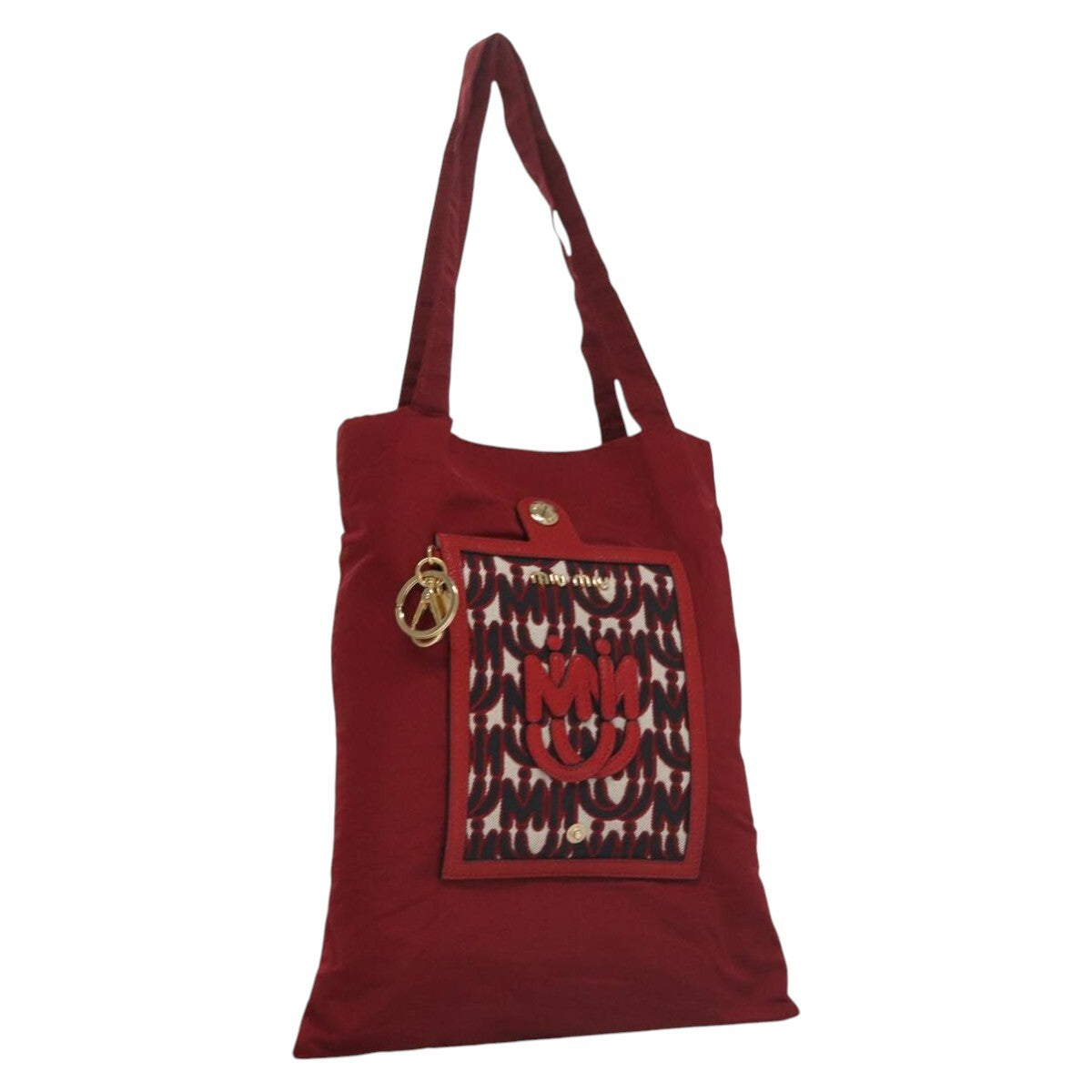 Miu Miu Tote Nylon, RED, NYLON, Tote bag