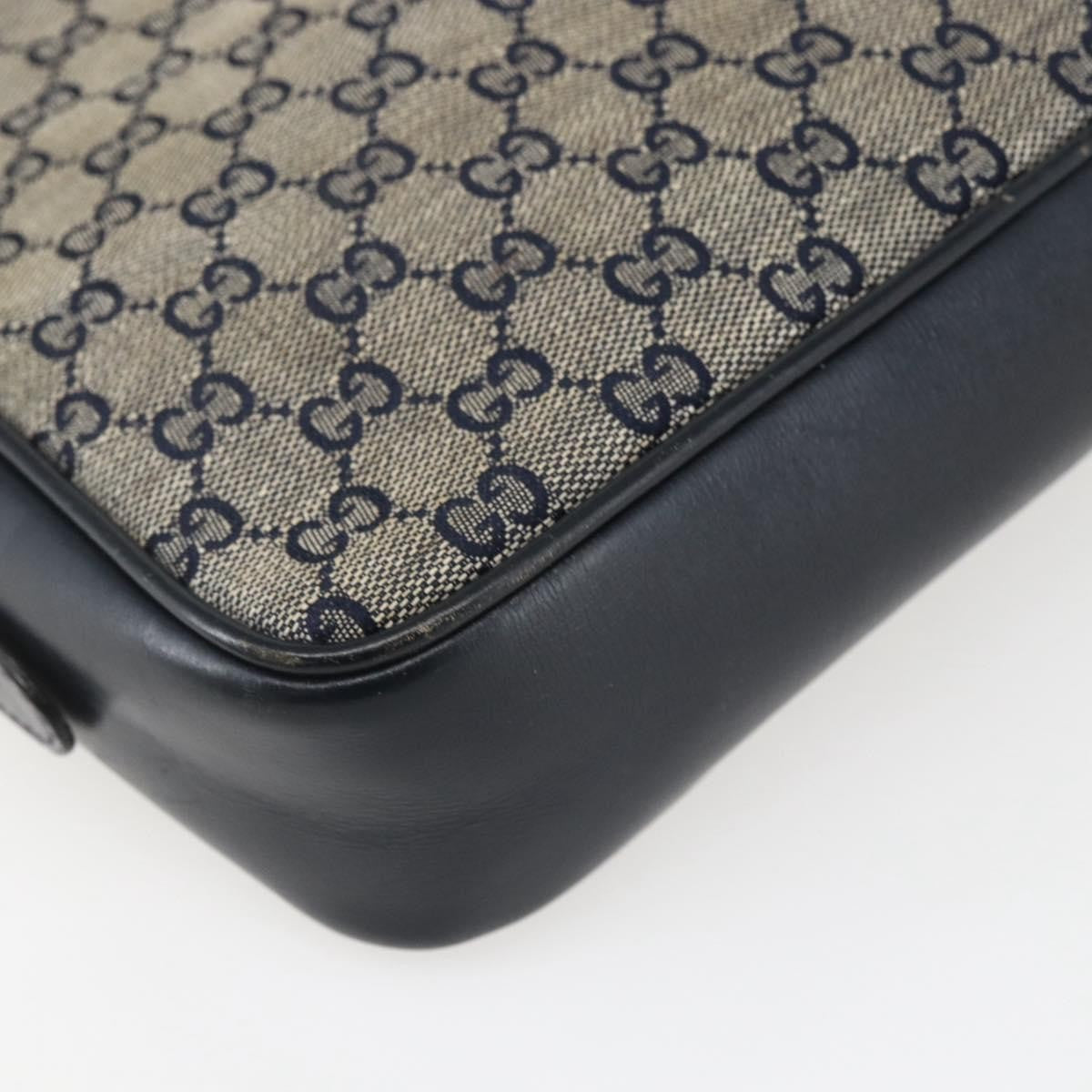 Gucci Sherry line shoulder bag Canvas, NAVY, CANVAS, Shoulder bag