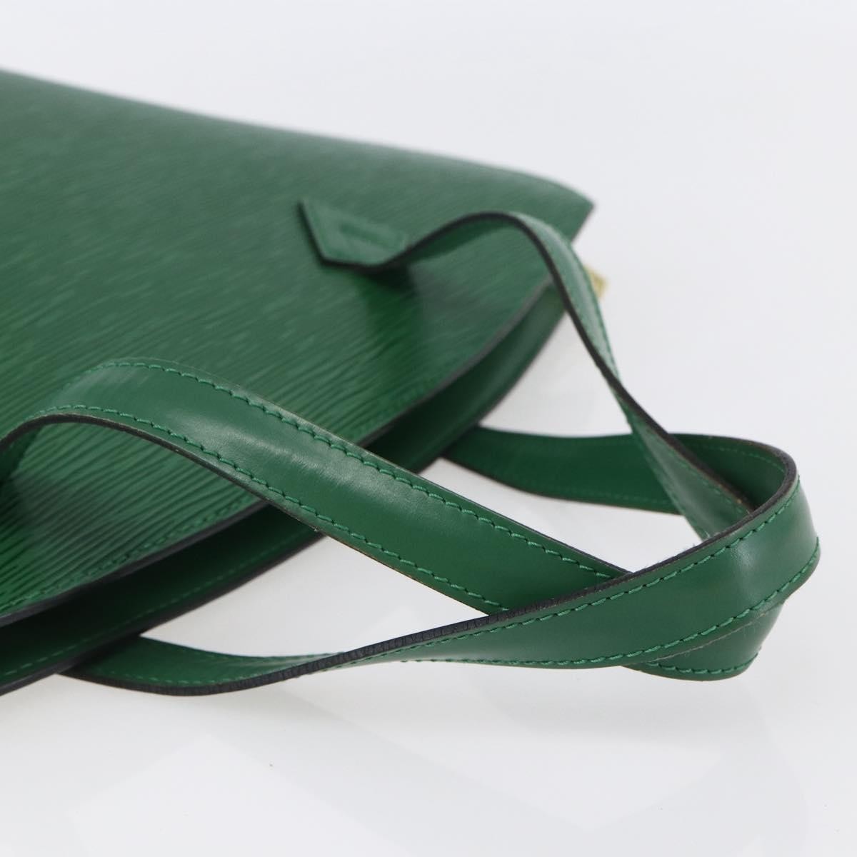 Louis Vuitton Saint Jacques Handbag Epi Leather, GREEN, LEATHER, Shoulder bag