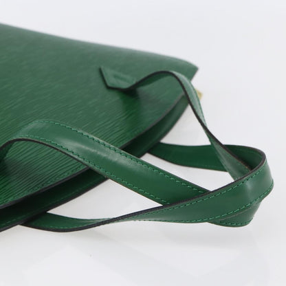 Louis Vuitton Saint Jacques Handbag Epi Leather, GREEN, LEATHER, Shoulder bag