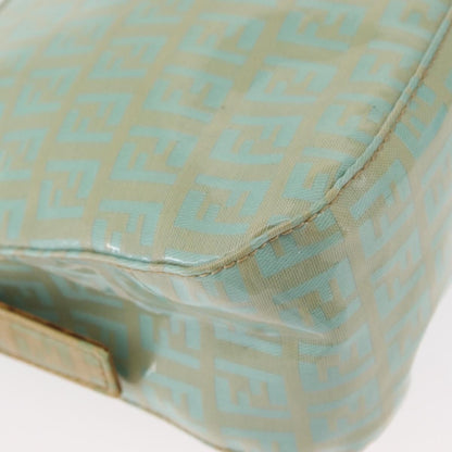 Fendi Double Flap Bag Zucchino Canvas, GREEN, CANVAS, Handbag