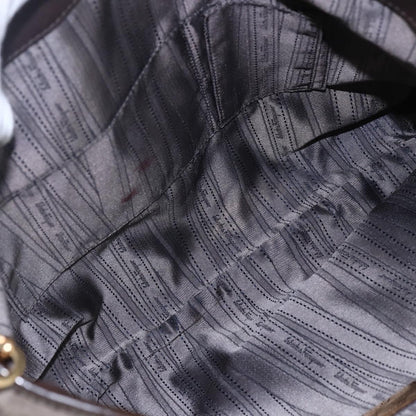 Salvatore Ferragamo Vala Shoulder Bag Suede, BROWN, SUEDE, Shoulder bag