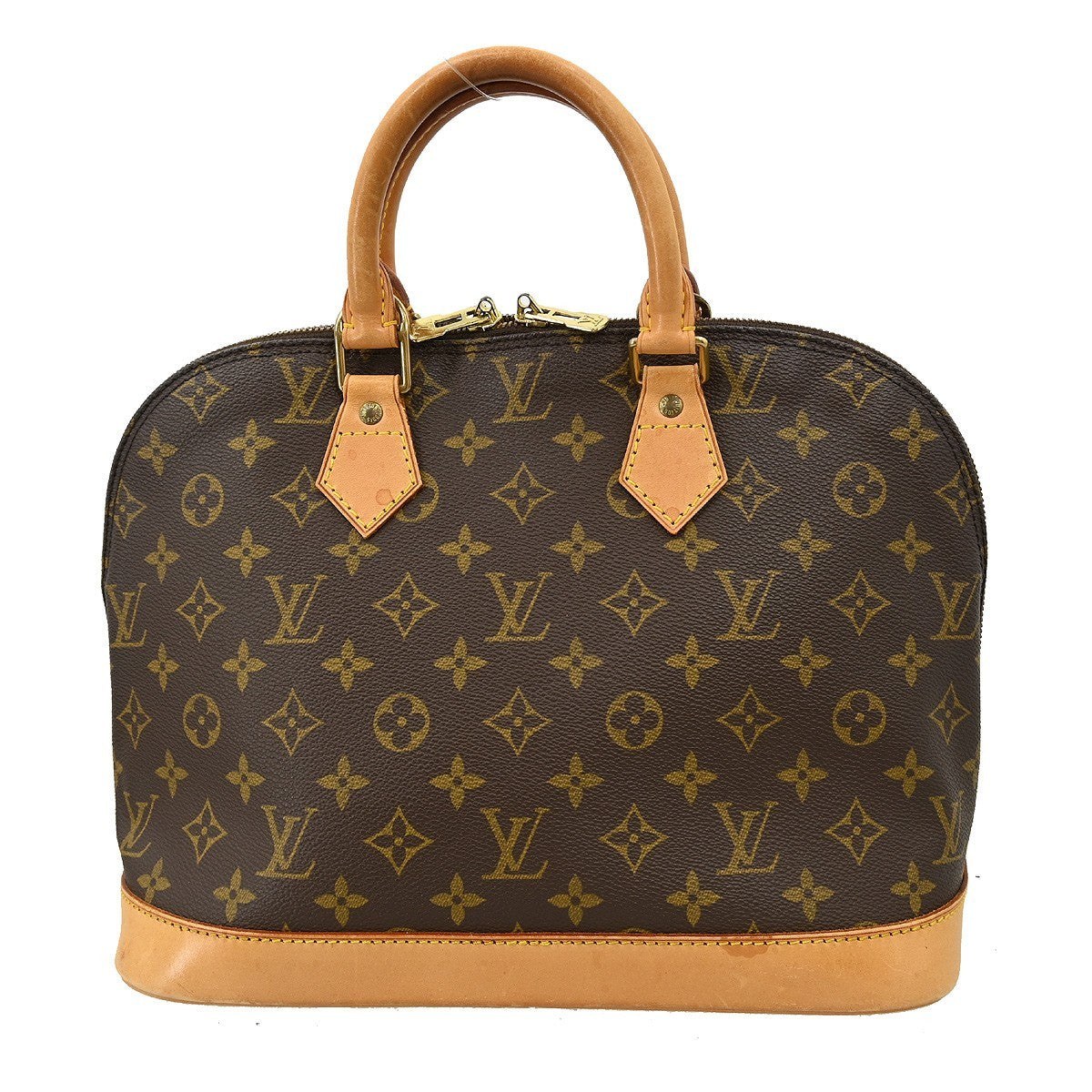 Louis Vuitton Alma Handbag Monogram Canvas, BROWN, CANVAS, Handbag