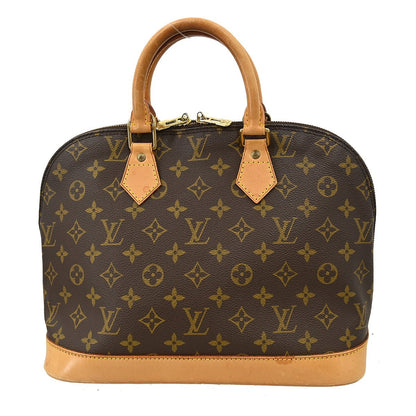 Louis Vuitton Alma Handbag Monogram Canvas, BROWN, CANVAS, Handbag