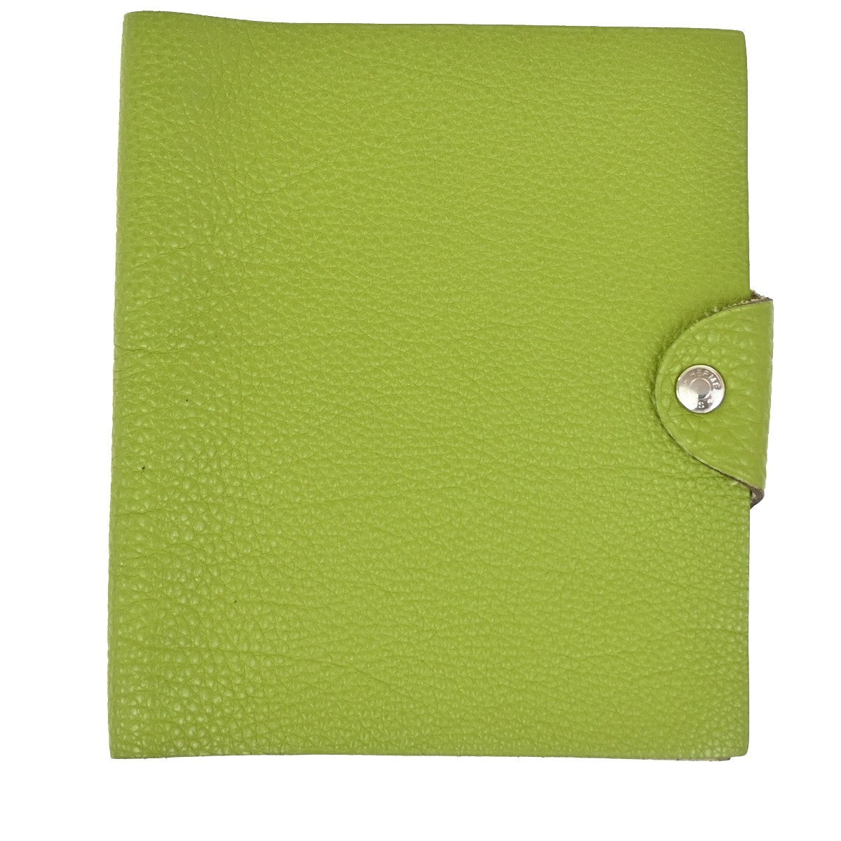 Hermes Ulysse Agenda Cover Leather, Green, Leather, Wallet