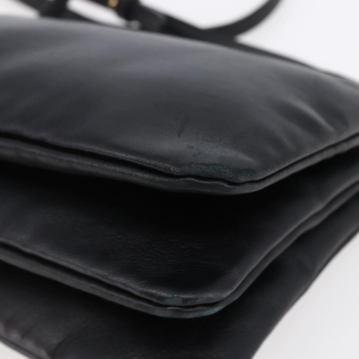 Celine Trio Crossbody Bag Leather, BLACK, LEATHER, Crossbody bag