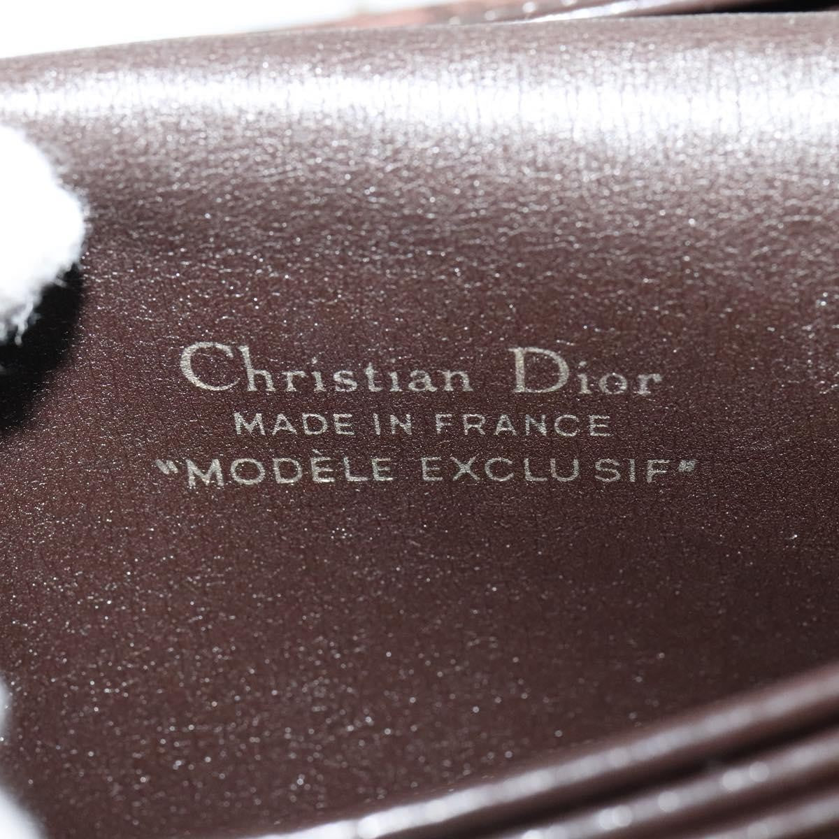 Christian Dior Vintage Trotter Flap Shoulder Bag Canvas, BROWN, CANVAS, Shoulder bag