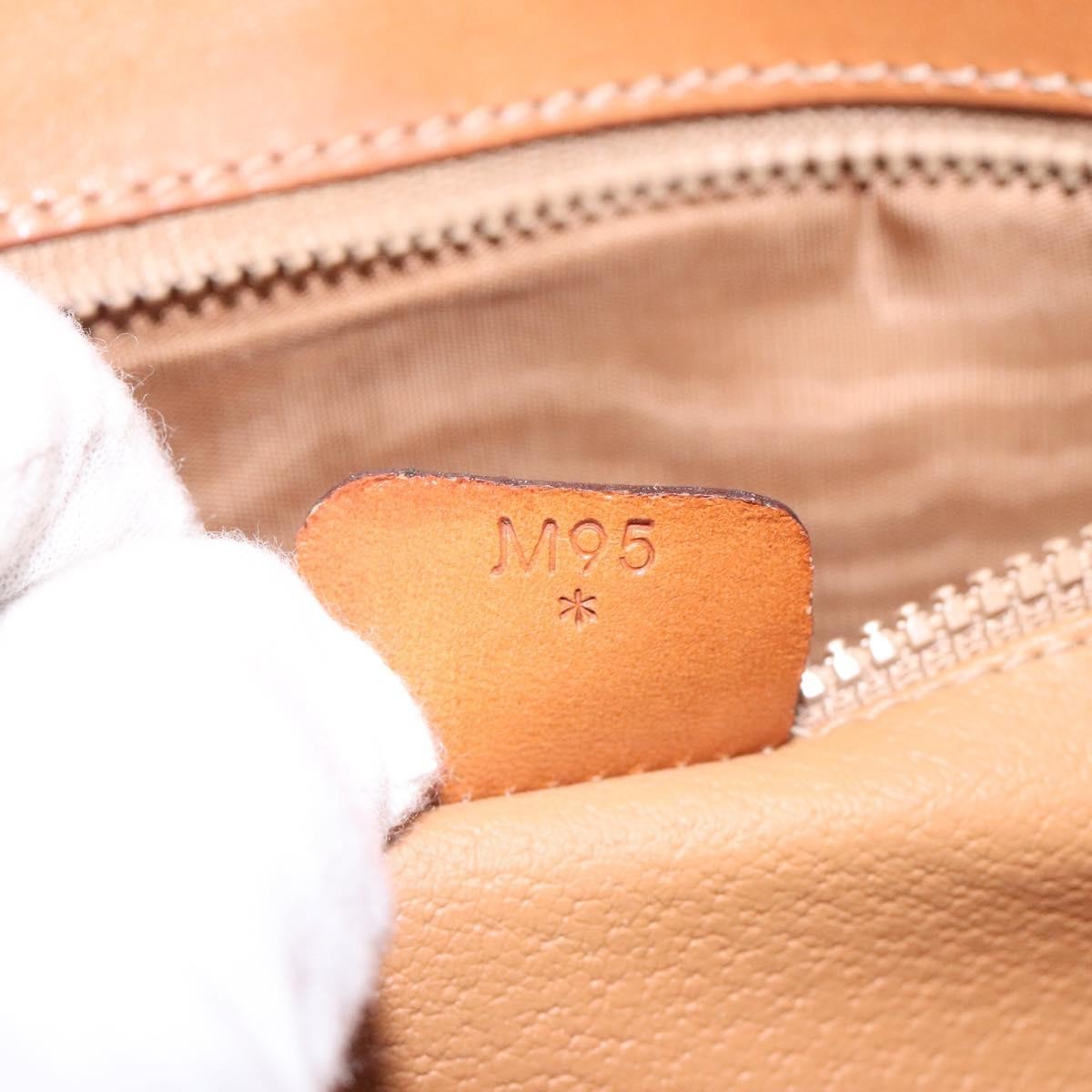 Celine Macadam Shoulder Bag PVC Leather, BROWN, CANVAS, Shoulder bag