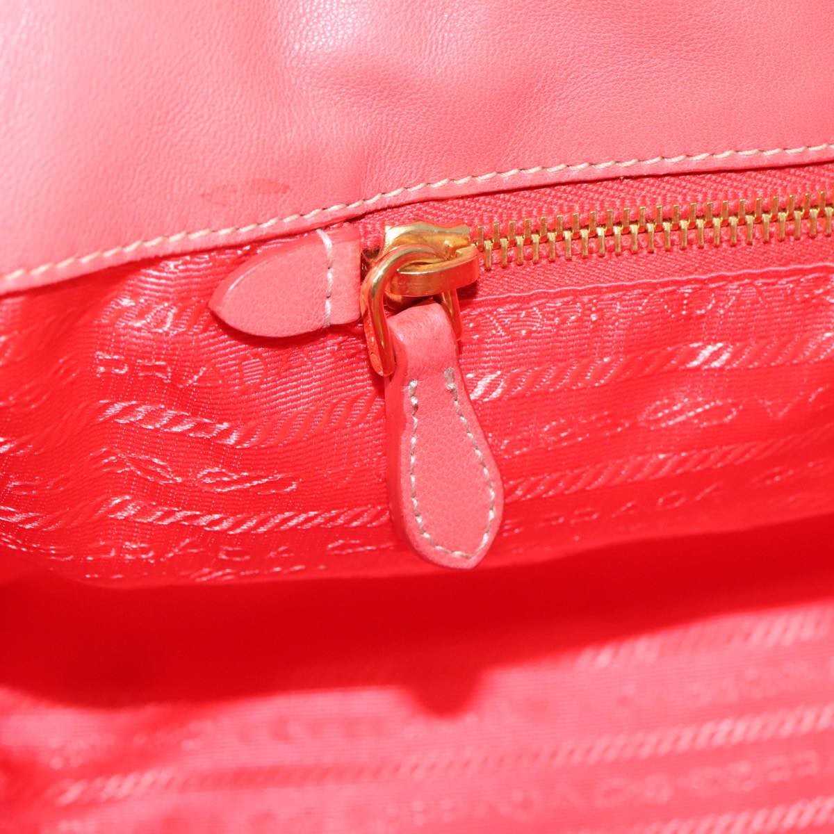 Prada Bow Tote Tessuto, ORANGE, NYLON, Handbag