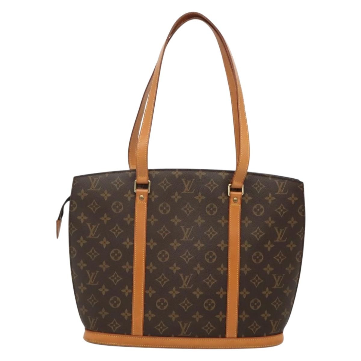 Louis Vuitton Babylone Handbag Monogram Canvas, BROWN, CANVAS, Tote bag