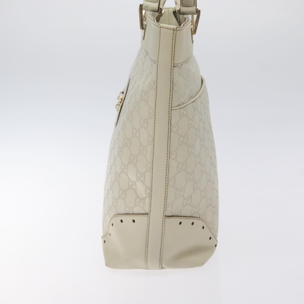 Gucci Punch Tote Guccissima Leather, WHITE, CANVAS, Tote bag