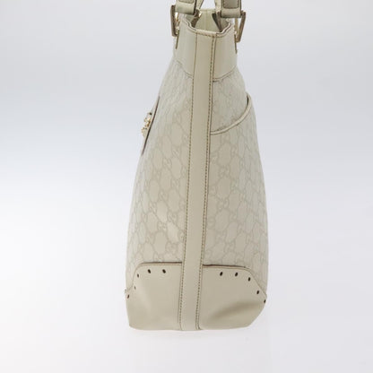 Gucci Punch Tote Guccissima Leather, WHITE, CANVAS, Tote bag