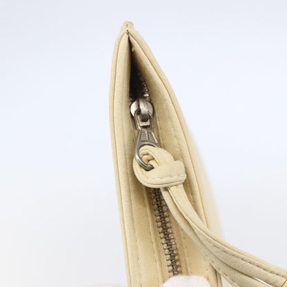 Chanel CC Pochette Quilted Caviar, BEIGE, LEATHER, Clutche & pouche