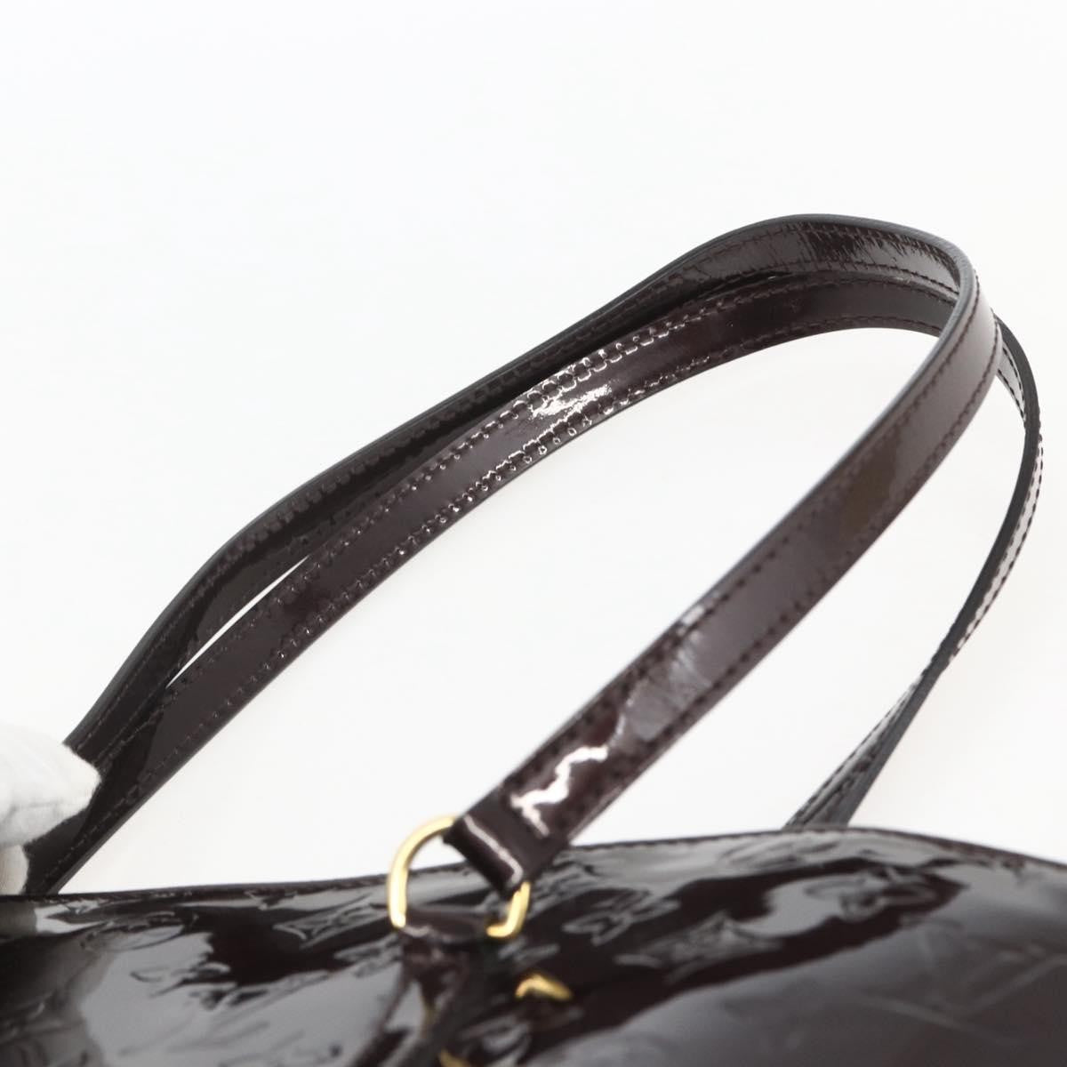 Louis Vuitton Avalon Handbag Monogram Vernis, PURPLE, PATENT_LEATHER, Handbag