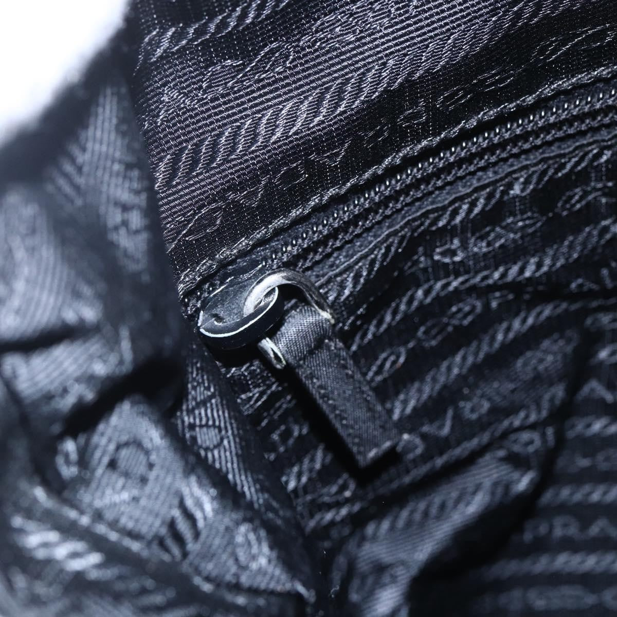 Prada Front Pocket Messenger Bag Tessuto, BLACK, NYLON, Shoulder bag