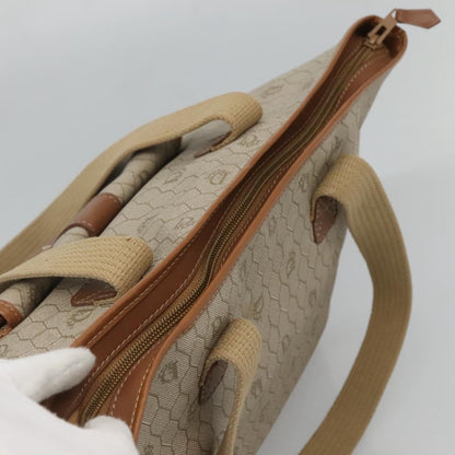 Christian Dior Front Pocket Convertible Tote Canvas, BEIGE, CANVAS, Tote bag