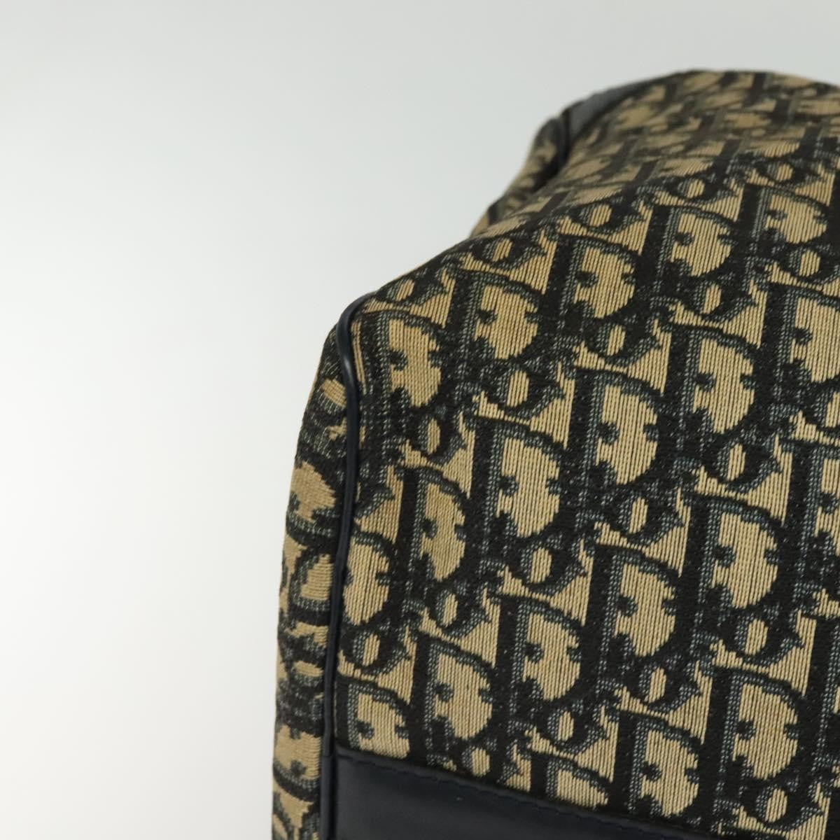 Christian Dior Vintage Trotter Boston Bag Diorissimo Canvas, NAVY, CANVAS, Travel bag