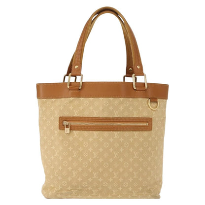 Louis Vuitton Lucille Handbag Mini Lin, BEIGE, CANVAS, Tote bag