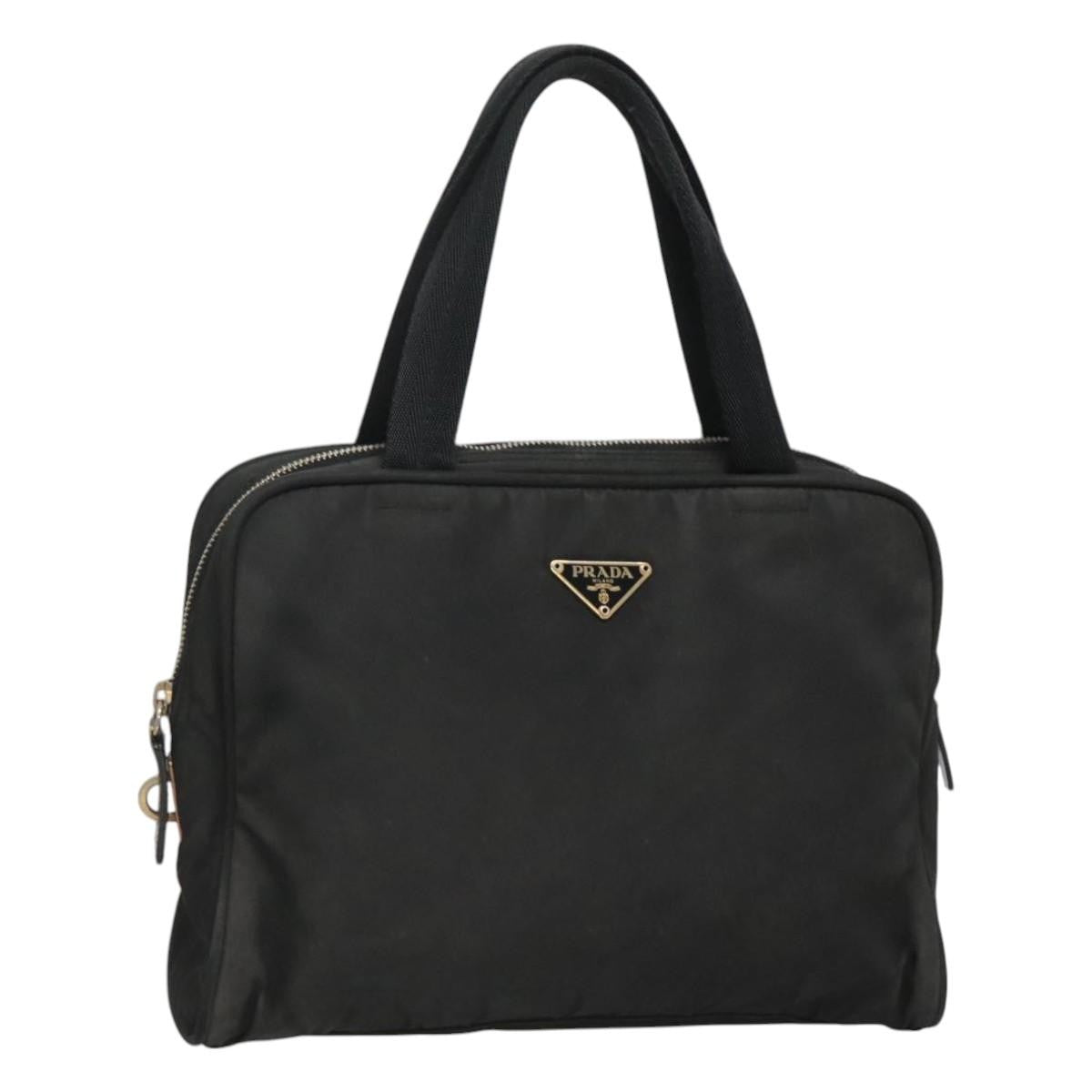 Prada Zip Around Tote Tessuto, BLACK, NYLON, Tote bag