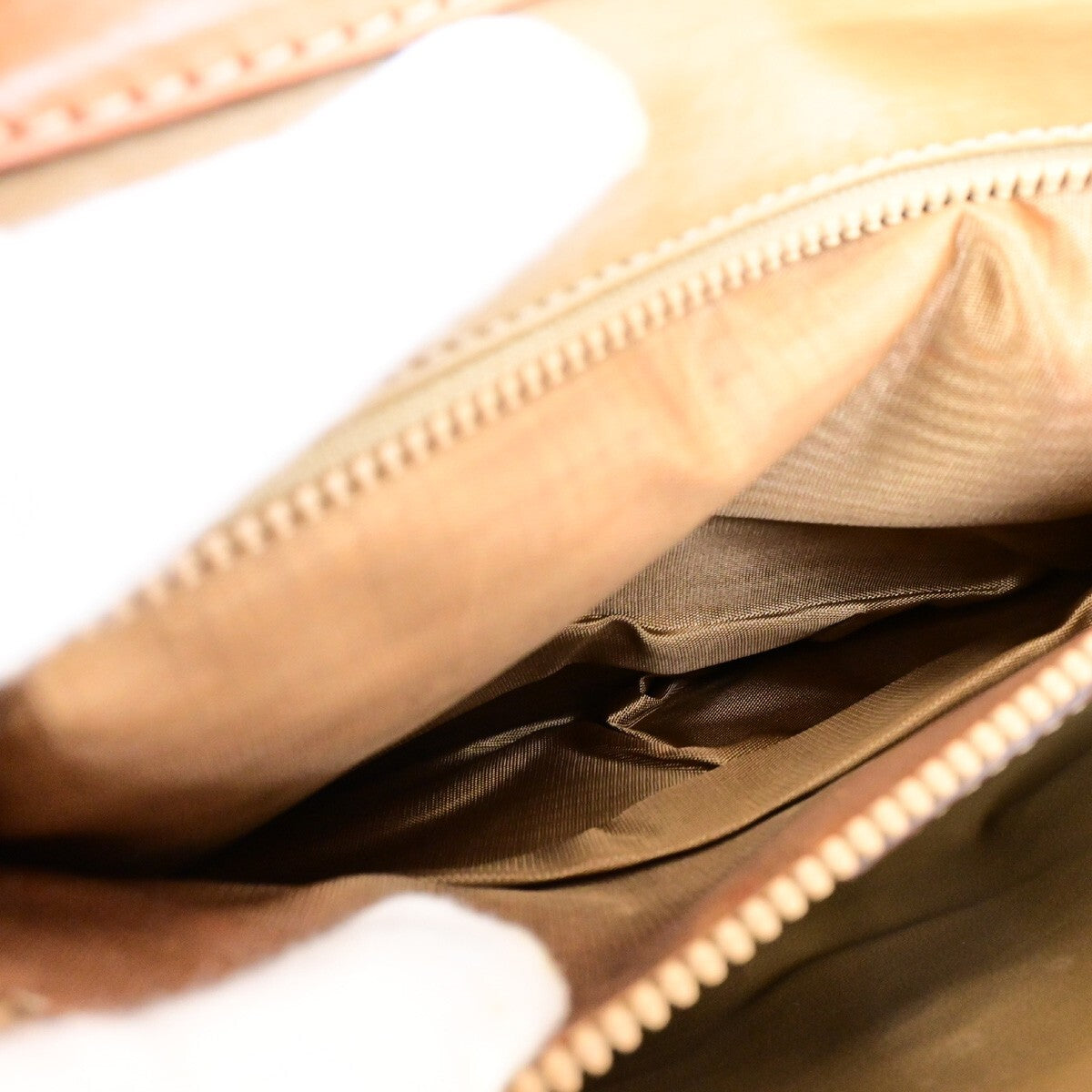 Celine Vintage Macadam Shoulder Bag Canvas, BROWN, CANVAS, Shoulder bag