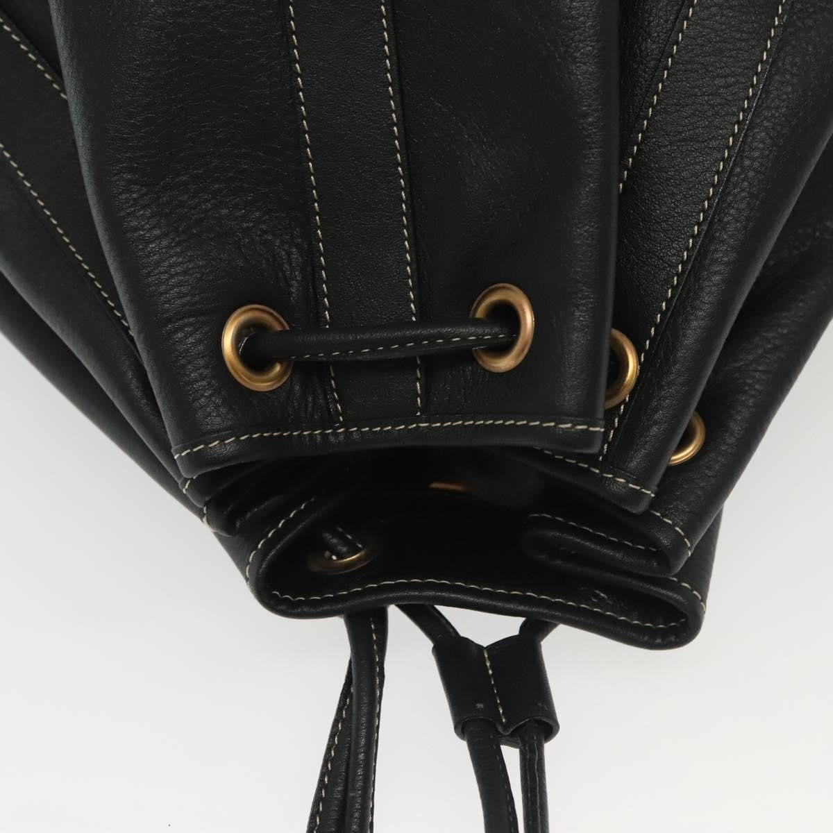 Bally Vintage Shoulder Bag Leather, BLACK, LEATHER, Shoulder bag