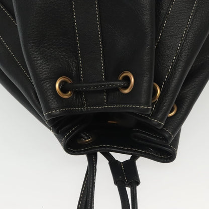 Bally Vintage Shoulder Bag Leather, BLACK, LEATHER, Shoulder bag