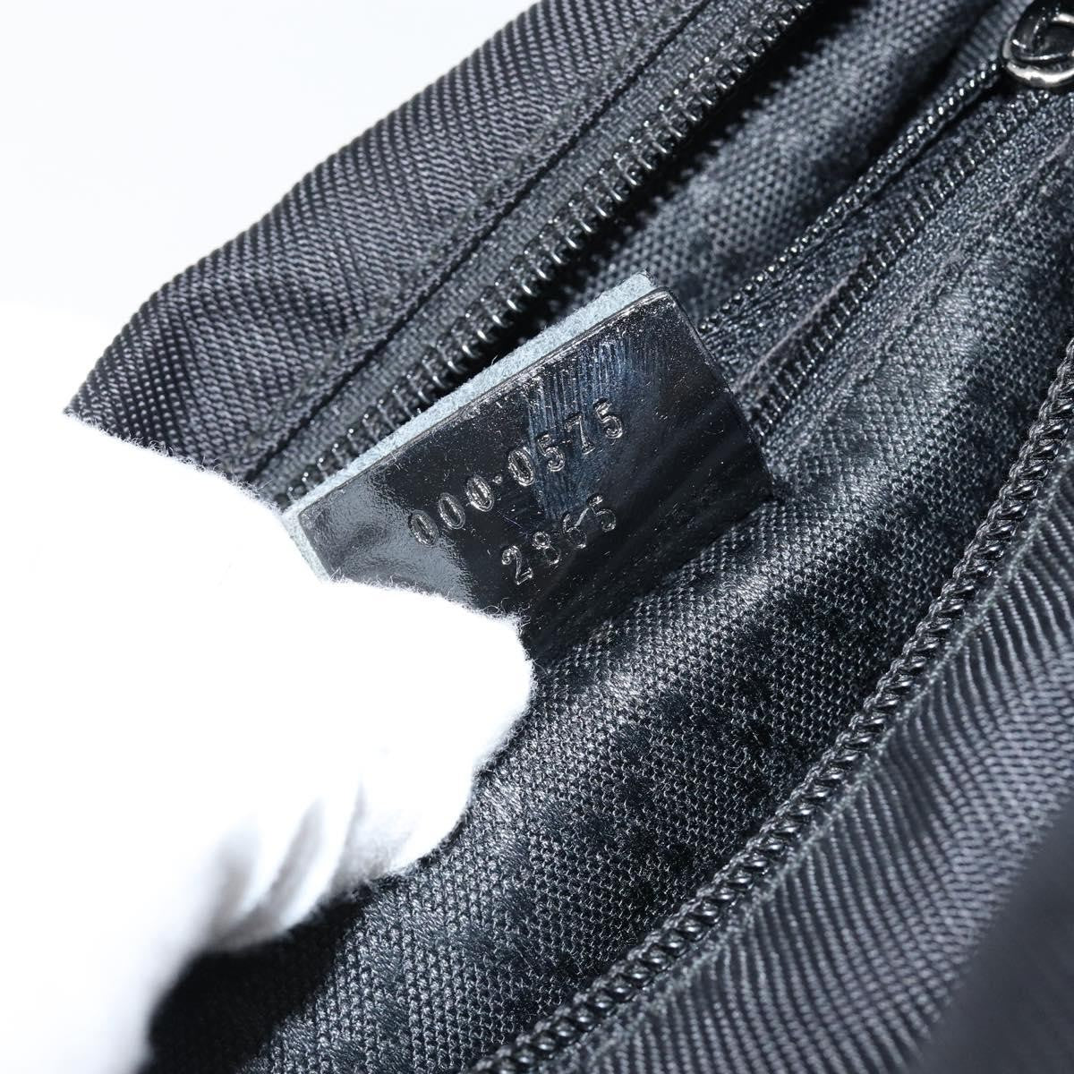 Gucci Vintage Bamboo Handle Bag Leather, BLACK, LEATHER, Handbag