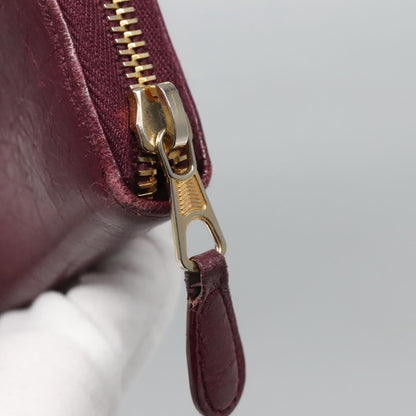Balenciaga Classic Continental Zip Around Wallet Leather, PURPLE, LEATHER, Wallets