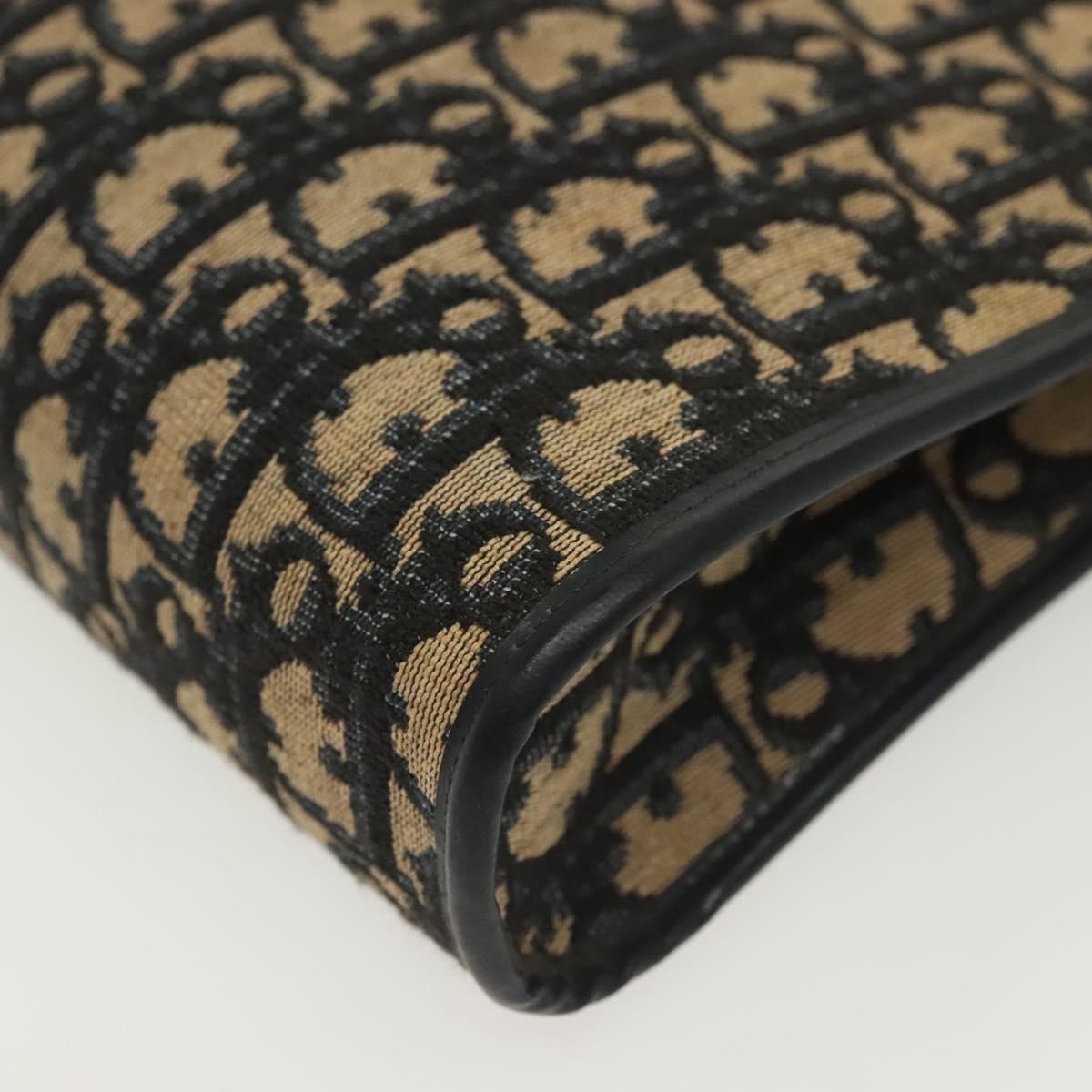 Christian Dior wristlet zip dior Canvas, NAVY, CANVAS, Shoulder bag