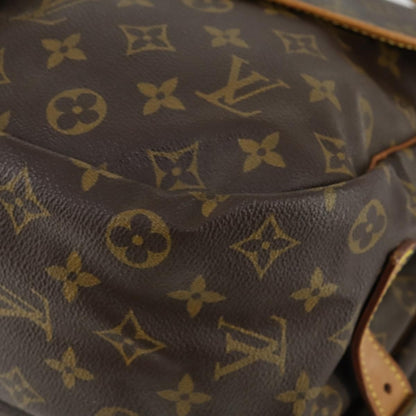 Louis Vuitton Saumur Handbag Monogram Canvas, BROWN, CANVAS, Shoulder bag