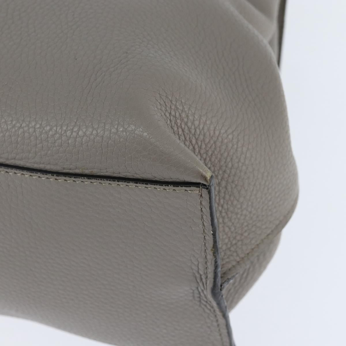 Gucci Bamboo Daily Top Handle Bag Leather, GRAY, LEATHER, Handbag