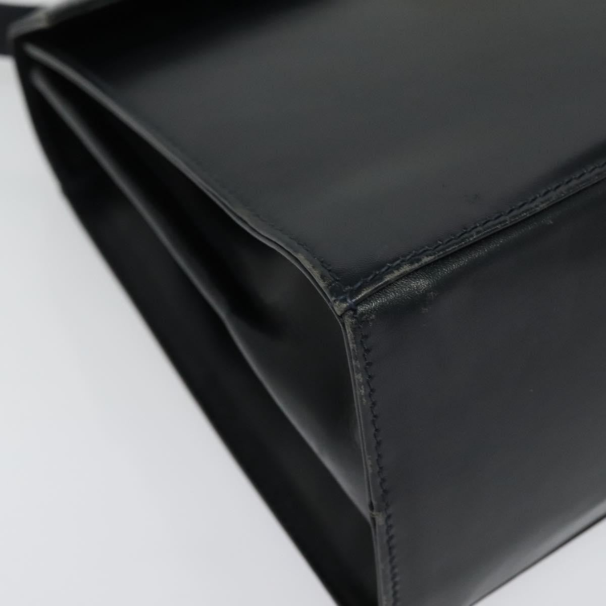 Salvatore Ferragamo Gancini Convertible Top Handle Bag Leather, BLACK, LEATHER, Handbag