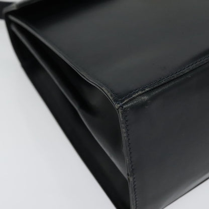 Salvatore Ferragamo Gancini Convertible Top Handle Bag Leather, BLACK, LEATHER, Handbag