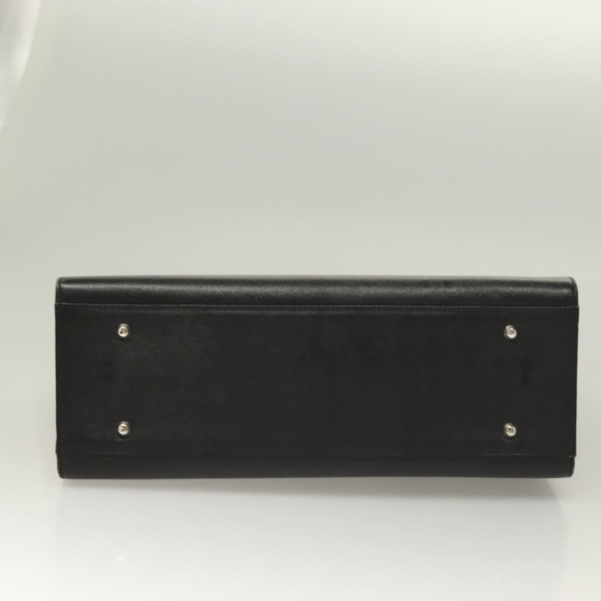 Burberry Vintage Handbag Leather, BLACK, LEATHER, Handbag