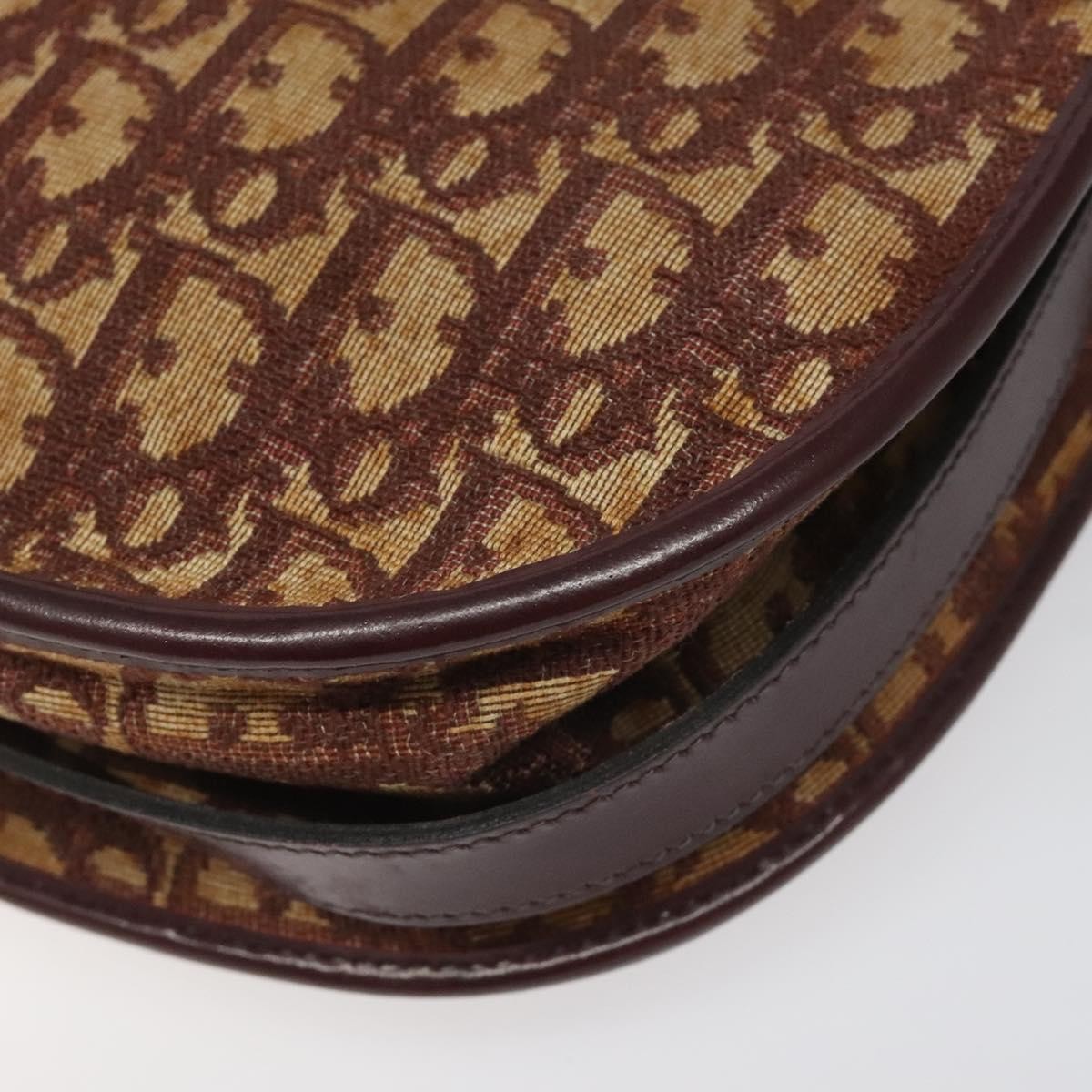 Christian Dior Vintage Trotter Shoulder Bag Canvas, RED, CANVAS, Shoulder bag