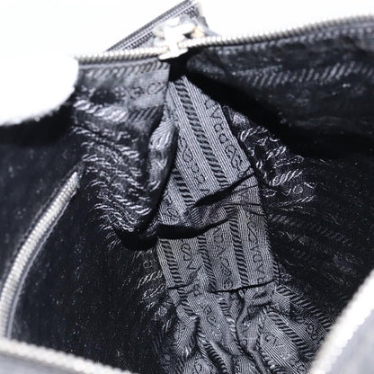 Prada Front Zip Messenger Bag Tessuto, BLACK, NYLON, Shoulder bag