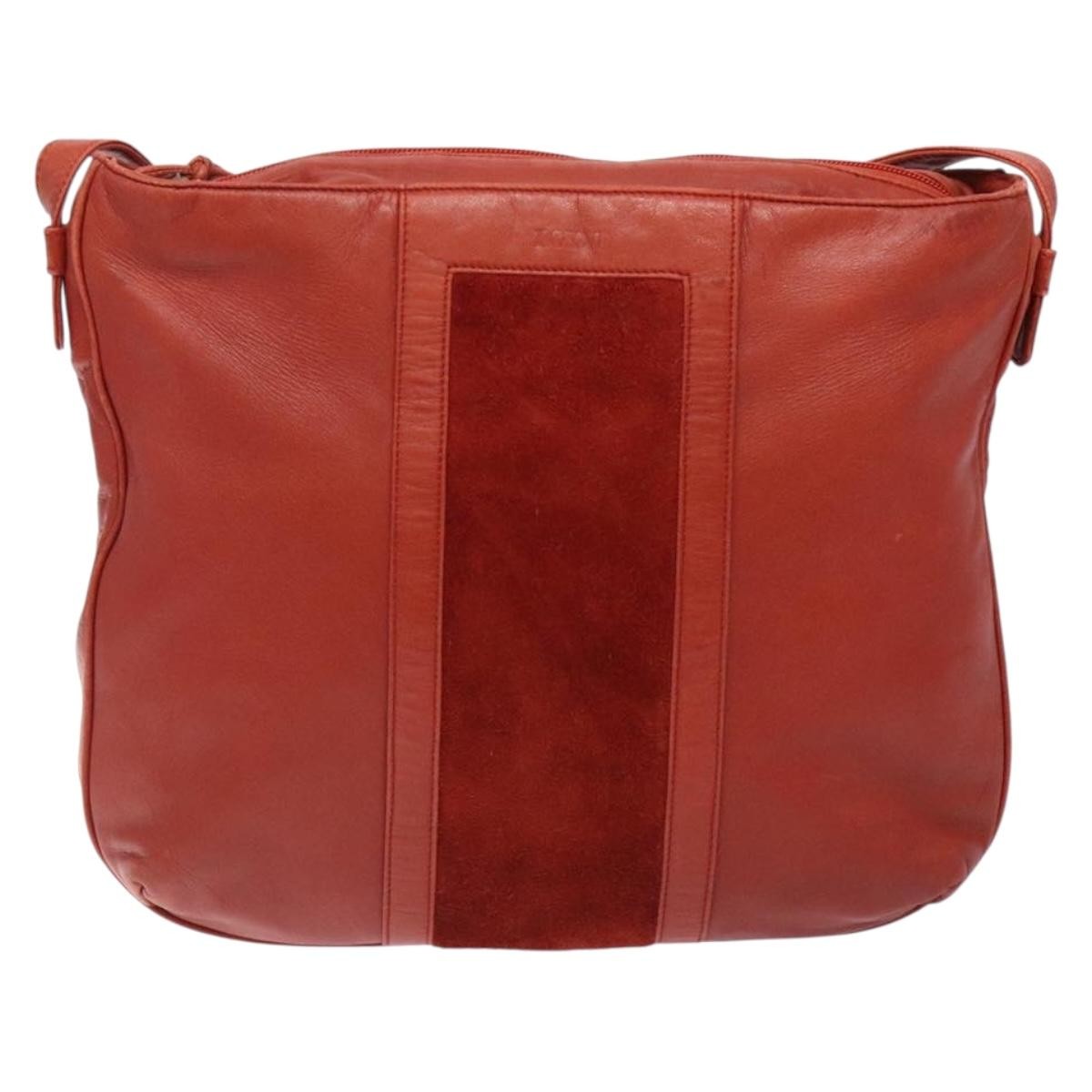 Loewe Vintage Shoulder Bag Leather, RED, LEATHER, Shoulder bag