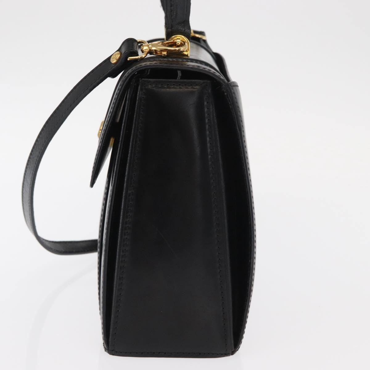 Bally Vintage Handbag Leather, BLACK, LEATHER, Handbag