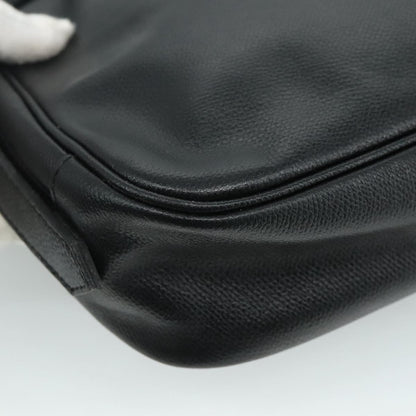 Saint Laurent Vintage Shoulder Bag Leather, BLACK, LEATHER, Shoulder bag