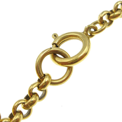 Chanel CC Heart Pendant Necklace Metal, GOLD, GOLD_PLATED, Necklace